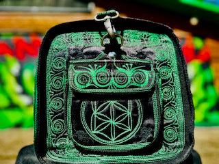 HAND-CRAFTED 2-PIECE "FLOWER OF LIFE" TRAVEL SET