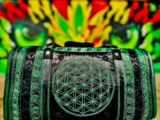 HAND-CRAFTED 2-PIECE "FLOWER OF LIFE" TRAVEL SET