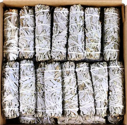 4" White Sage Smudge Stick - 10 PACK