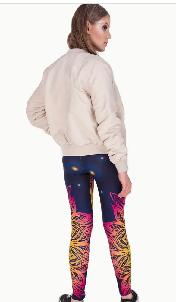 Mandala Flower Print Leggings