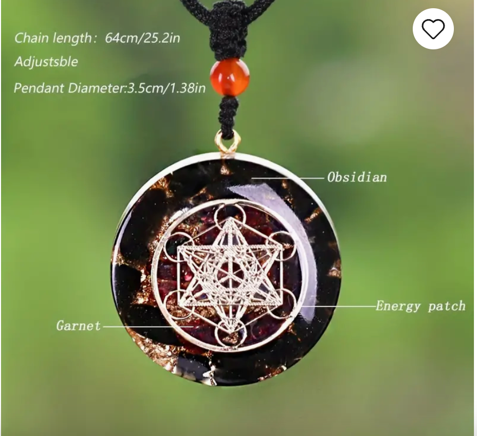 Metatrons Cube Orgone Pendant