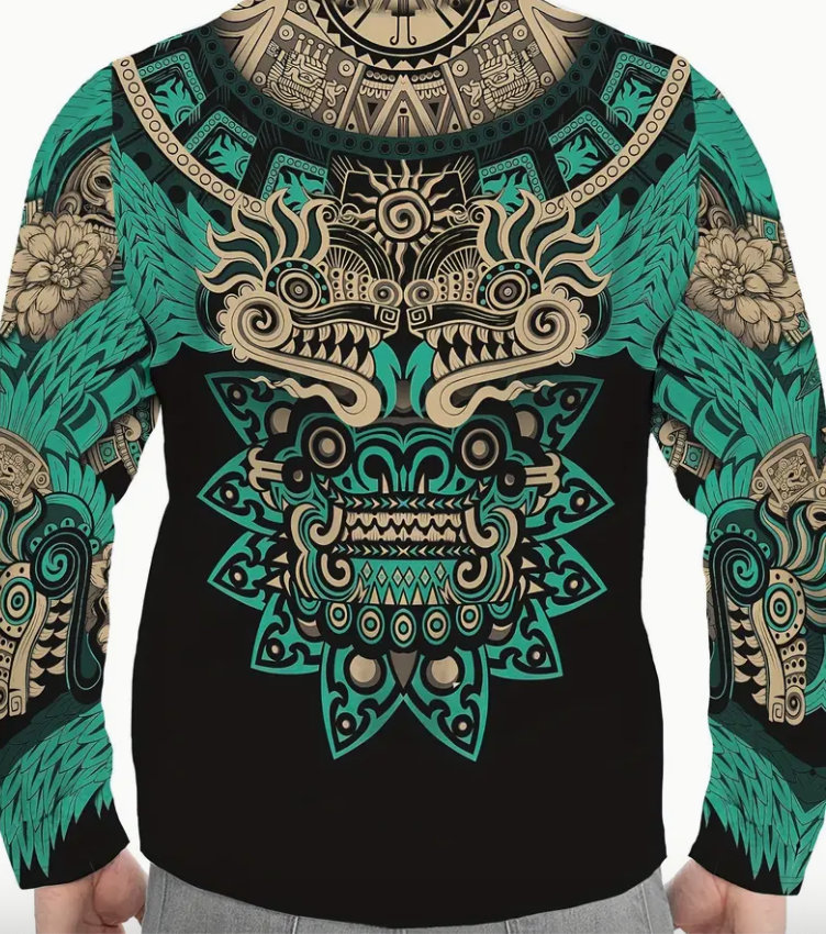 LONG SLEEVE AZTEC TRIBAL