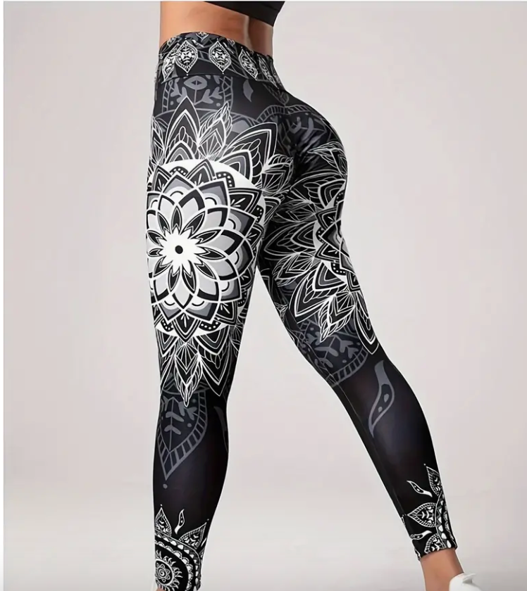 Lotus Bloom Yoga Leggings