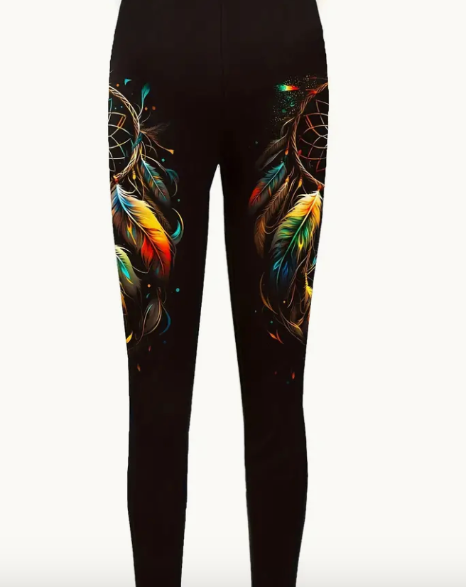 Dreamcatcher Print Yoga Leggings