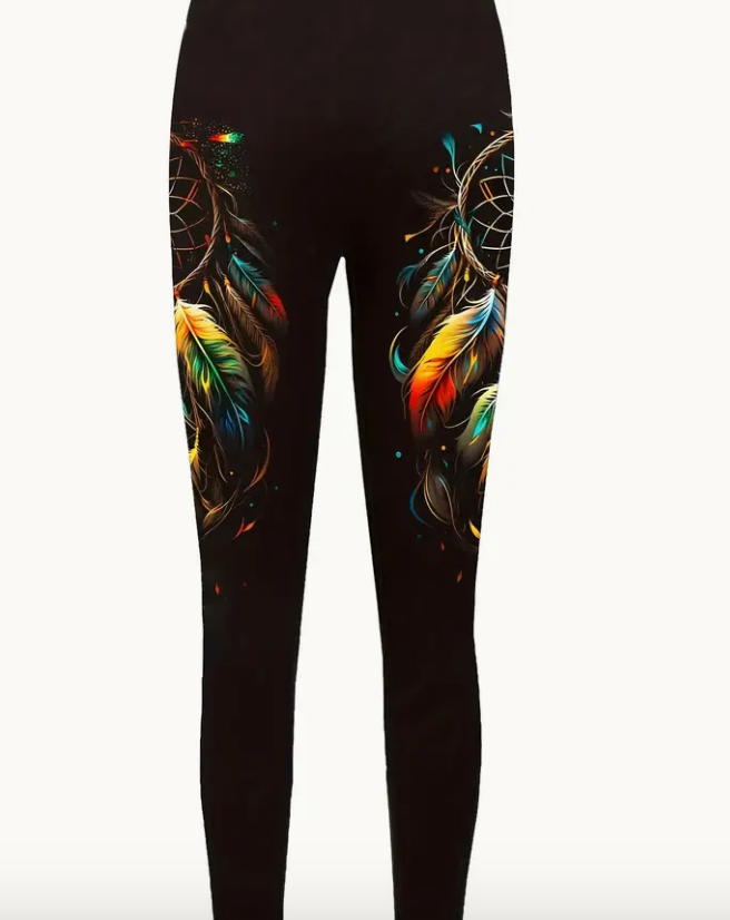 Dreamcatcher Print Yoga Leggings